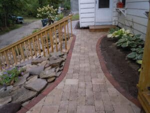 Beautiful Hardscape Walkway and Staircase