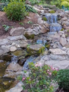 Water Feature Waterfall and Planting